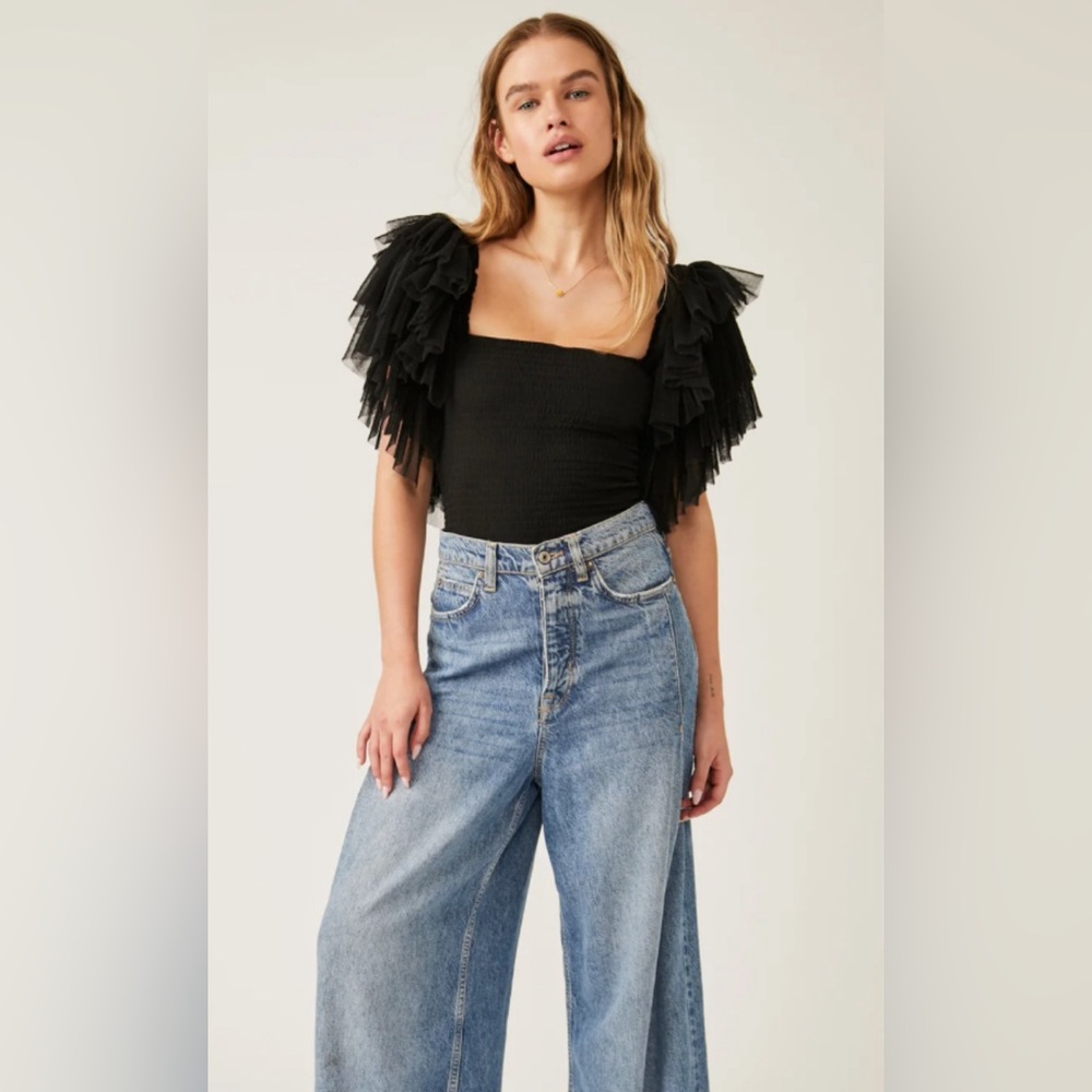 NWOT Free People Kill The Lights Bodysuit